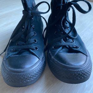 Converse Chuck 70 Vintage Canvas Black on Black High Top Sneakers 6